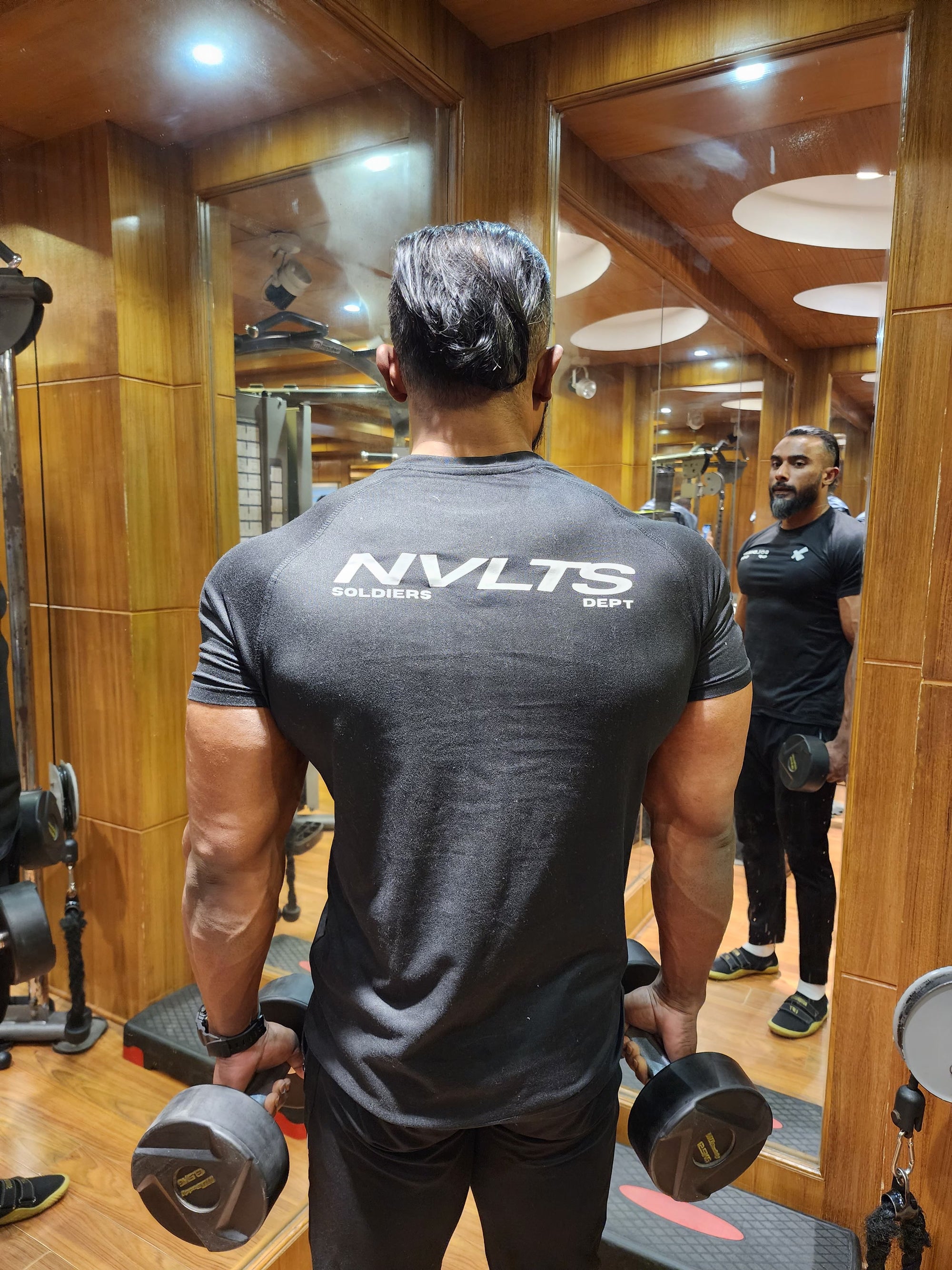 Soldiers' Dept. Compression T-Shirt - Black with White Print