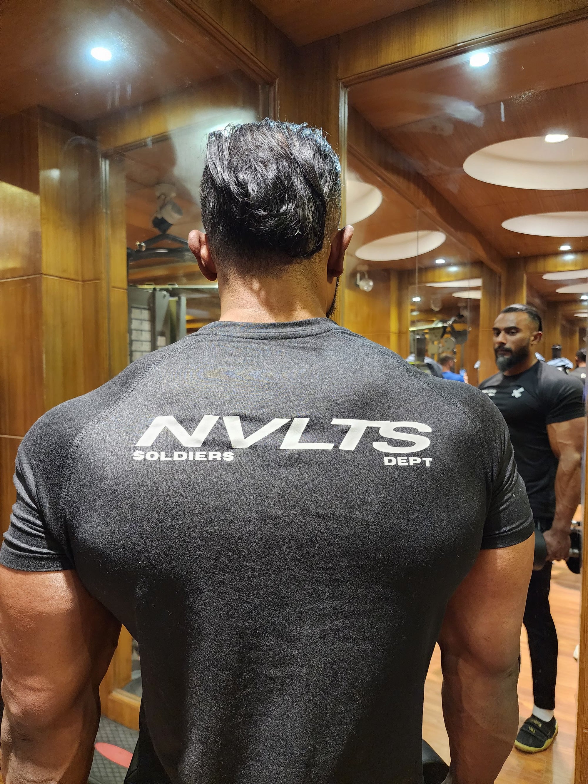 Soldiers' Dept. Compression T-Shirt - Black with White Print
