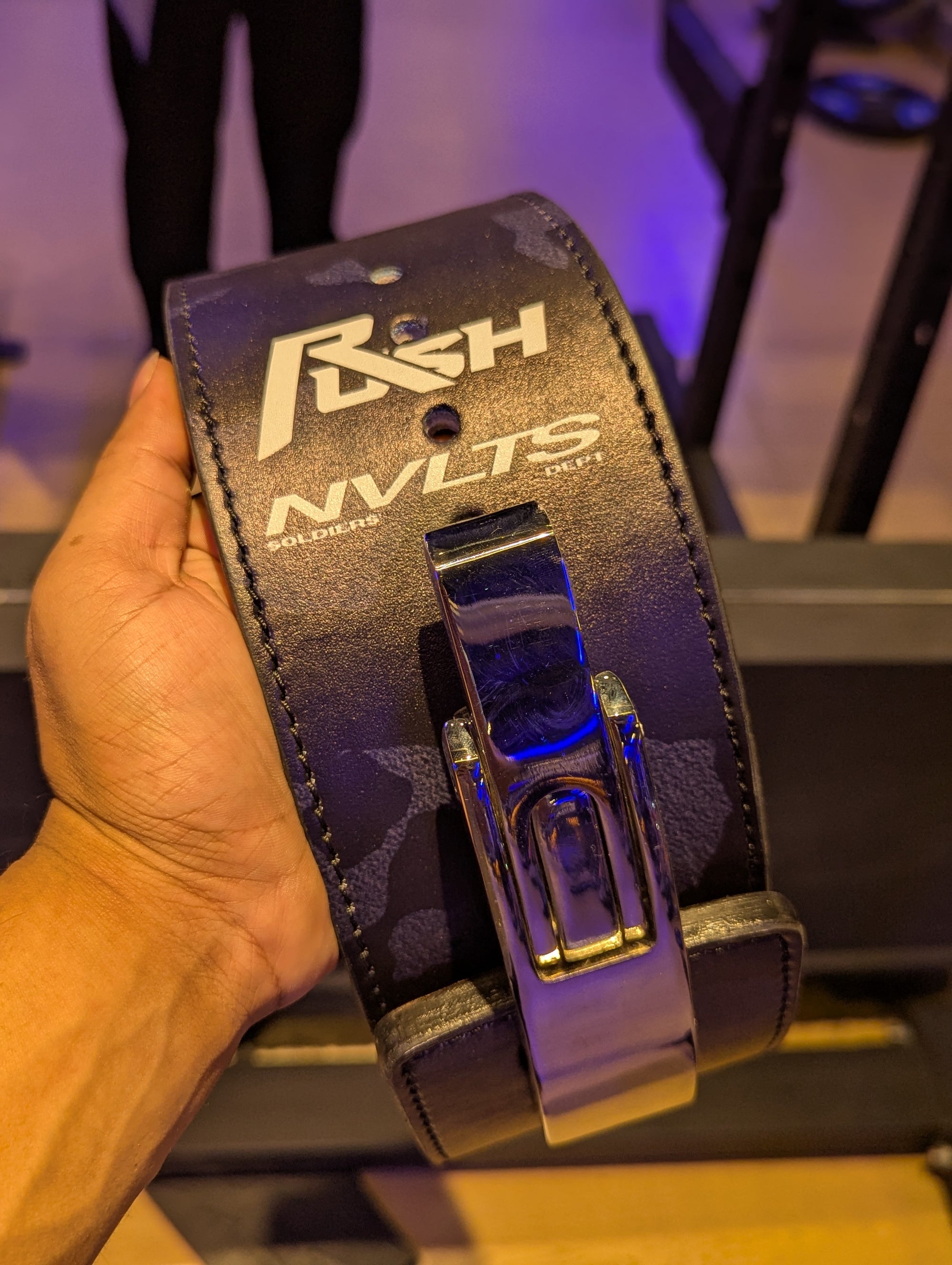 RUSH X Soldier's Dept. "BRAVO" 10mm Powerlifting Full Leather Lever Belt