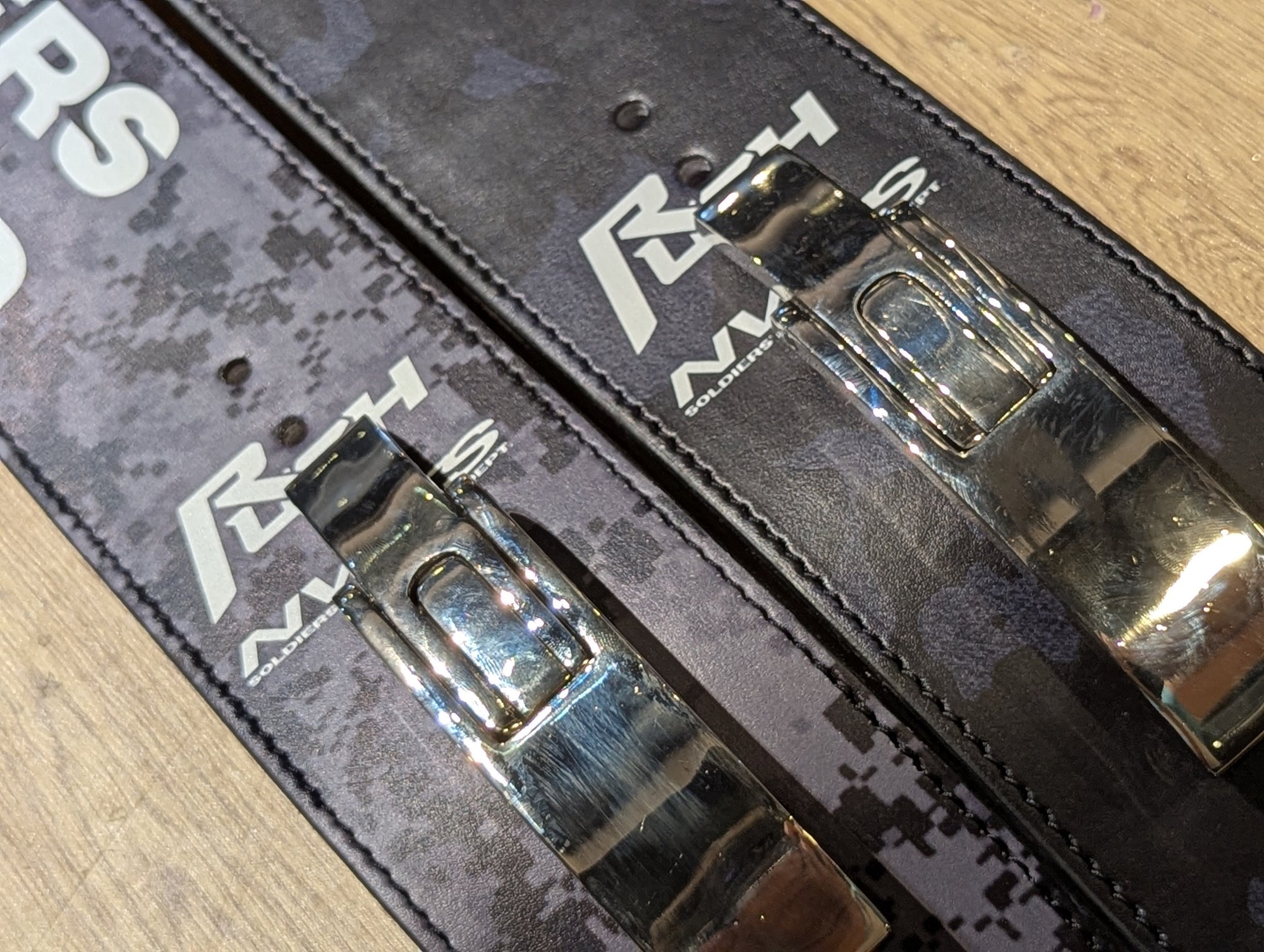 RUSH X Soldier's Dept. "BRAVO" 10mm Powerlifting Full Leather Lever Belt
