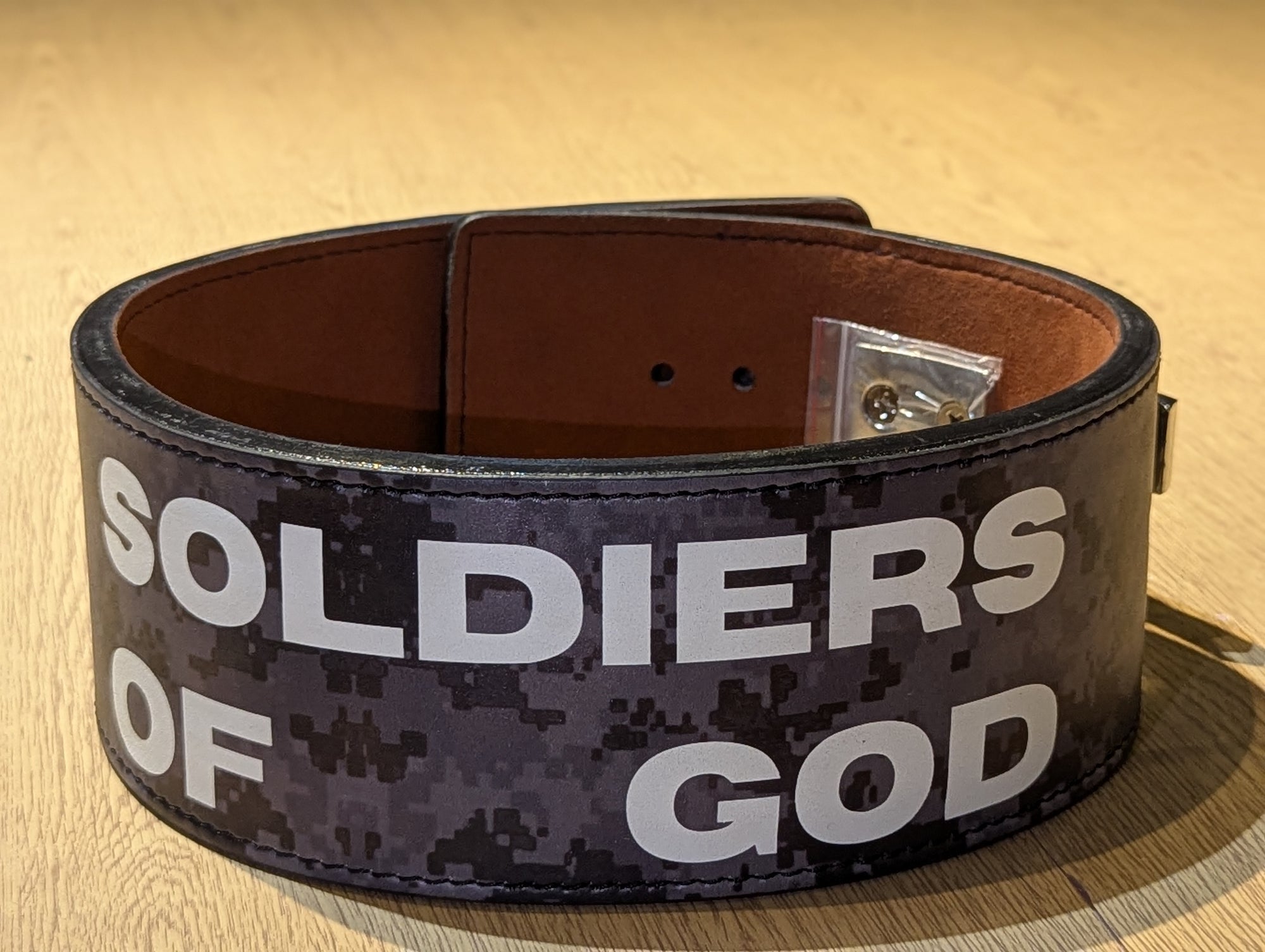 RUSH X Soldier's Dept. "BRAVO" 10mm Powerlifting Full Leather Lever Belt
